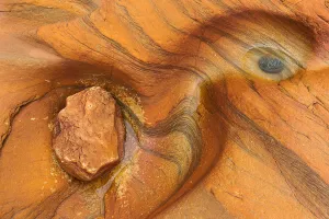 Abstract Prints: Rock pool abstract, Northumberland, England