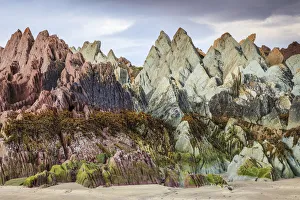 Rock Formation Prints: Sedimentary rocks, Batsfjord, Persfjord, Varanger, Finnmark, Norway