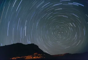 Mother Prints: Star tracks at night, Sinai, Egypt