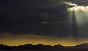the sun breaks through the clouds in namibia, Namibia the sun breaks through the clouds in namibia, Namibia